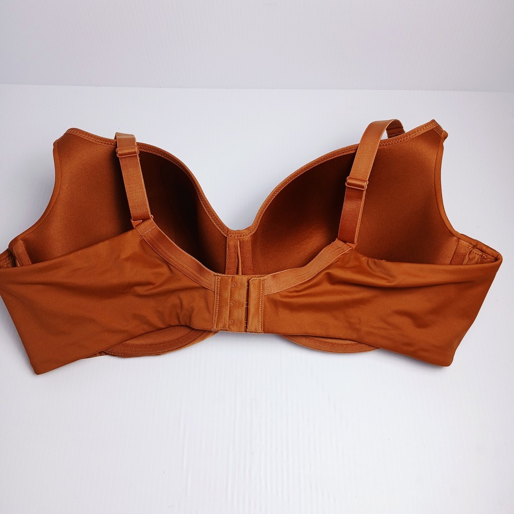 DELIMIRA Women Balconette Bra Terracotta Brown Underwire Seamless 44E NWOT - Picture 5 of 9
